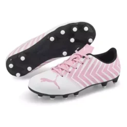 Girls' Puma Tacto II FG/AG Jr. Molded Soccer Cleats -Shoe Discount Store 19510015898 3