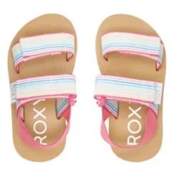 Toddler Girls' Roxy Cage Slide Sandals -Shoe Discount Store 19571875648 2