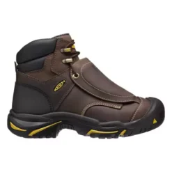 Men's KEEN Mt Vernon 6" Met Waterproof Steel Toe Work Boots -Shoe Discount Store 88719486592